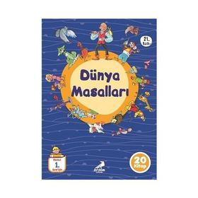 Düz Yazılı Dünya Masalları (20 Kitap Takım) - Kollektif