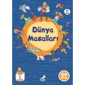 Düz Yazılı Dünya Masalları (20 Kitap Takım) - Kollektif