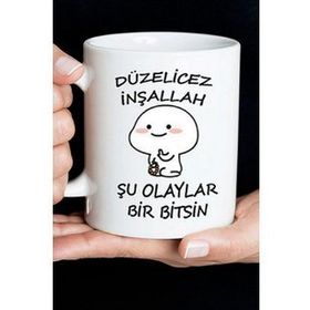Düzelicez İnşallah Baskılı Kupa