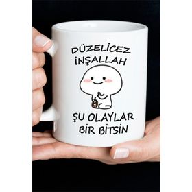 Düzelicez İnşallah Baskılı Kupa
