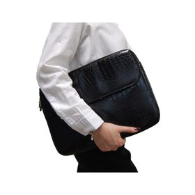 D'vers DVEK005 Kroko Siyah Unisex Macbook Kılıflı Laptop Çantası