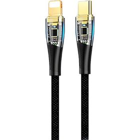 Dvip 1.2 mt Siyah Lx5 6A 200W Type-C To Lightning PD2.0 PD3.0 Hızlı Data ve Şarj Kablosu