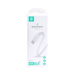 Dvip AK00238 S01M 1 mt Beyaz 6A 67W Fast Charging USBA to Micro Data ve Hızlı Şarj Kablosu