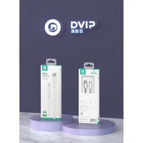 Dvip L12 6A 110W USB-A to Micro 1 mt Beyaz Data ve Hızlı Şarj Kablosu