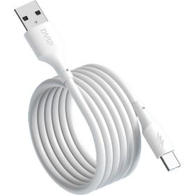 Dvip L24 Beyaz 6A 100W USBA to Type-C 1 mt Hızlı Şarj ve Data Kablosu