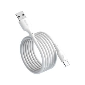 Dvip L24 Beyaz 6A 100W USBA to Type-C 1 mt Hızlı Şarj ve Data Kablosu