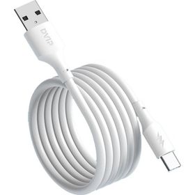 Dvip L24 Beyaz 6A 100W USBA to Type-C 1 mt Hızlı Şarj ve Data Kablosu