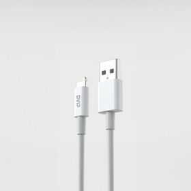 Dvip L33 1 mt Beyaz 6A 120W USBA to Lightning Data ve Hızlı Şarj Kablosu