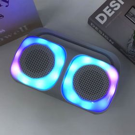 Dvip MS-2242BT Renkli Led Işıklı Uzun Ömürlü Pilli TWS USB Dış Mekan Bluetooth Hoparlör
