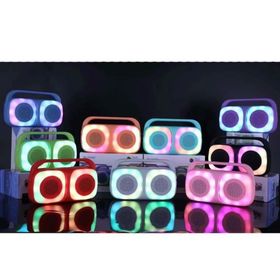 Dvip MS-2242BT Renkli Led Işıklı Uzun Ömürlü Pilli TWS USB Dış Mekan Bluetooth Hoparlör