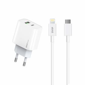 Dvip N35 2.4 A Beyaz Type-C to Lightning Kablolu Hızlı Şarj Aleti Set