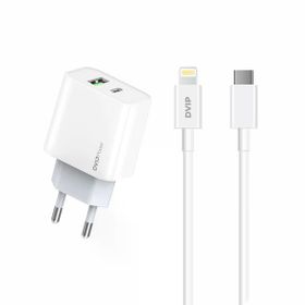 Dvip N35 2.4 A Beyaz Type-C to Lightning Kablolu Hızlı Şarj Aleti Set