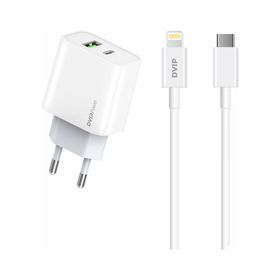 Dvip N35 2.4 A Beyaz Type-C to Lightning Kablolu Hızlı Şarj Aleti Set