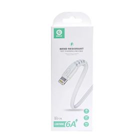 Dvip S01A 6A 67W USB A to Lightning 1 mt Beyaz Data ve Hızlı Şarj Kablosu