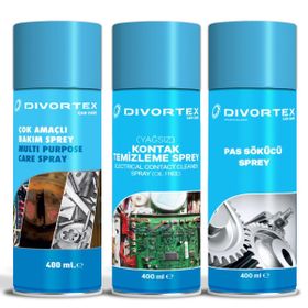 DVX Çok Amaçlı Bakım Pas Sökücü ve Yağsız 3x400 ml Kontak Spreyi