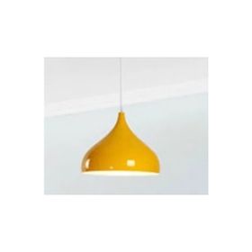 Dylight DY8015 Retro Metal Dekoratif Rustik Kafe Mutfak Aydınlatma Sarı Tekli 43 cm Sarkıt Avize