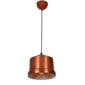 Dylight Retro Bakır Tekli Dekoratif Kafe Murfak Aydınlatma 20 cm Sarkıt Avize