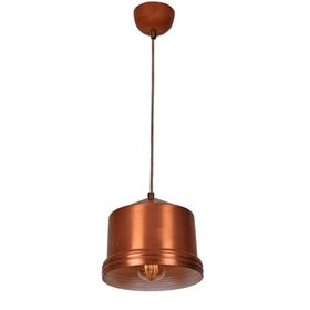 Dylight Retro Bakır Tekli Dekoratif Kafe Murfak Aydınlatma 20 cm Sarkıt Avize