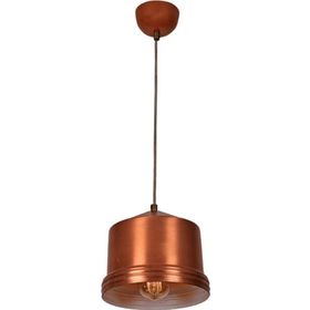 Dylight Retro Bakır Tekli Dekoratif Kafe Murfak Aydınlatma 20 cm Sarkıt Avize