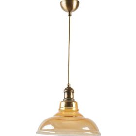 Dylight Retro Eskitme Rustik Dekoratif Bal Camlı 28 cm Sarkıt Avize