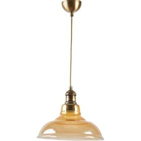 Dylight Retro Eskitme Rustik Dekoratif Bal Camlı 28 cm Sarkıt Avize