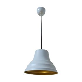 Dylight Retro Metal Dekoratif Beyaz İçi Gold 27 cm Sarkıt Avize