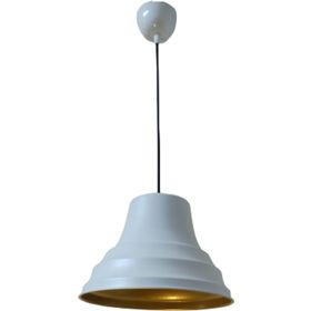 Dylight Retro Metal Dekoratif Beyaz İçi Gold 27 cm Sarkıt Avize