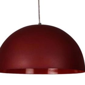 Dylight Retro Metal Dekoratif Rustik Bordo Tekli 40 cm Sarkıt Avize