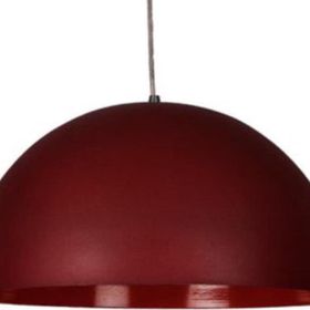 Dylight Retro Metal Dekoratif Rustik Bordo Tekli 40 cm Sarkıt Avize