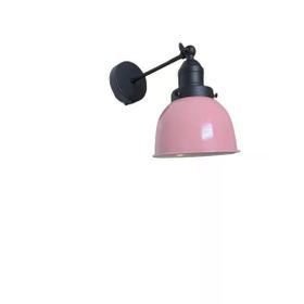 Dylight Retro Metal Dekoratif Rustik Pembe Mafsallı Duvar Aplik