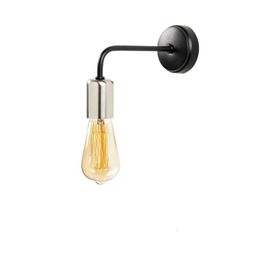 Dylight Retro Metal Krom Siyah Dekoratif Modern Duvar Aplik