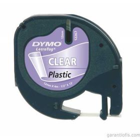 Dymo 12268 Letratag Şeffaf 12 mm 4 mt Plastik Şerit