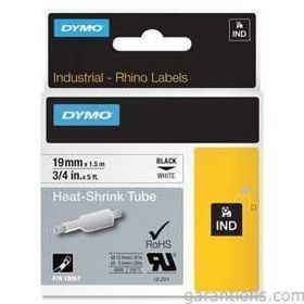 Dymo 18057 Rhino Pro Beyaz Siyah 19 mm x 1.5 mt Şerit