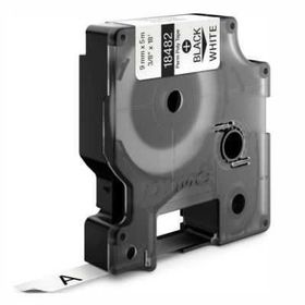Dymo 18482 Rhino Pro Beyaz Siyah 9 mm x 5.5 mt Polyester Şerit