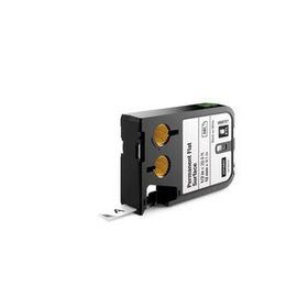 Dymo 1868737 XTL 12 mm 9.1 mt Beyaz-Siyah Düz Yüzey Sabit Polyester Şerit