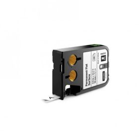 Dymo 1868737 XTL 12 mm 9.1 mt Beyaz-Siyah Düz Yüzey Sabit Polyester Şerit
