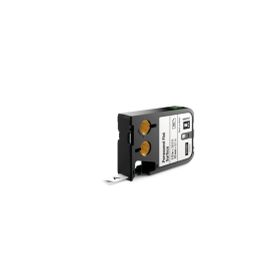 Dymo 1868737 XTL 12 mm 9.1 mt Beyaz-Siyah Düz Yüzey Sabit Polyester Şerit