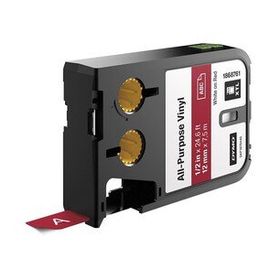 Dymo 1868761 XTL 12 mm 7 m Kırmızı Beyaz Çok Amaçlı Vinil