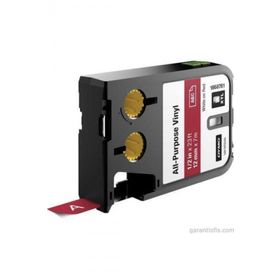 Dymo 1868761 XTL 12 mm 7 m Kırmızı Beyaz Çok Amaçlı Vinil