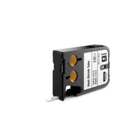 Dymo 1868809 XTL 6 mm x 2.7 mt Isıyla Küçülen Beyaz Üzerine Siyah Şerit