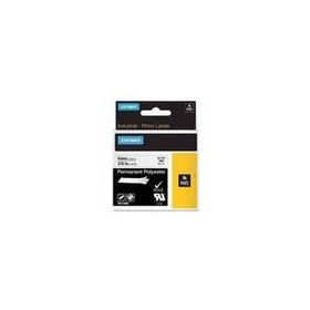 Dymo 1868809 XTL 6 mm x 2.7 mt Isıyla Küçülen Beyaz Üzerine Siyah Şerit