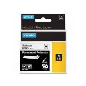 Dymo 1868809 Xtl Isıyla Küçülen Siyah Beyaz 6 mm 2.7 mt Etiket