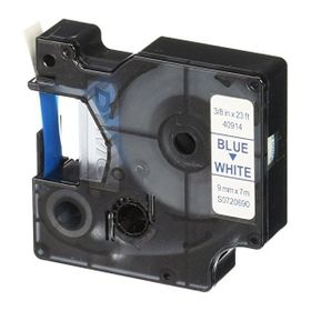 Dymo 40914 Beyaz Mavi 9 mm x 7 m D1 Yedek Şerit