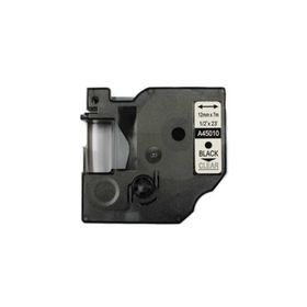 Dymo 45010 Şeffaf-Siyah D1 12 mm x 7 m Muadil Yedek Şerit