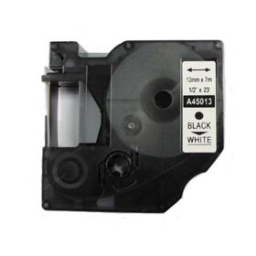 Dymo 45013 Beyaz-Siyah D1 12 mm x 7 m Muadil Yedek Şerit