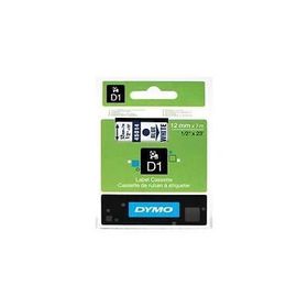 Dymo 45014 Beyaz Mavi 12 mm x 7 m D1 Yedek Şerit