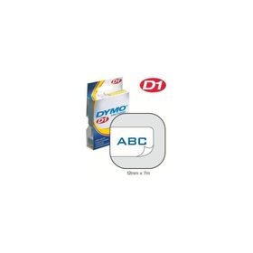 Dymo 45014 Beyaz Mavi 12 mm x 7 m D1 Yedek Şerit