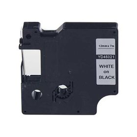 Dymo 45021 Siyah-Beyaz D1 12 mm x 7 m Muadil Yedek Şerit