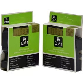 Dymo 45023 Altın Üzerine Siyah Muadil Etiket