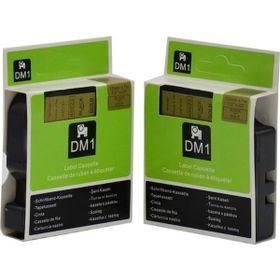 Dymo 45023 Altın Üzerine Siyah Muadil Etiket